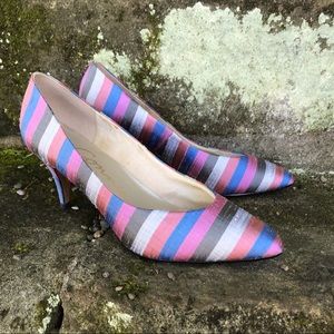 Vintage New Old Stock Connie Striped Heels